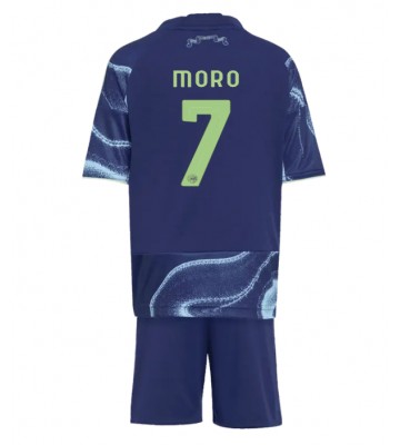 Ajax Raul Moro #7 Udebanesæt Børn 2025-26 Kort ærmer (+ korte bukser)